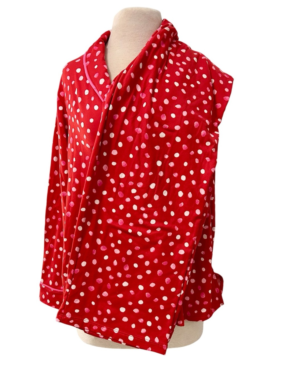 Simply Vera Vera Wang Pajama Swtm with White and Pink Polka Dots